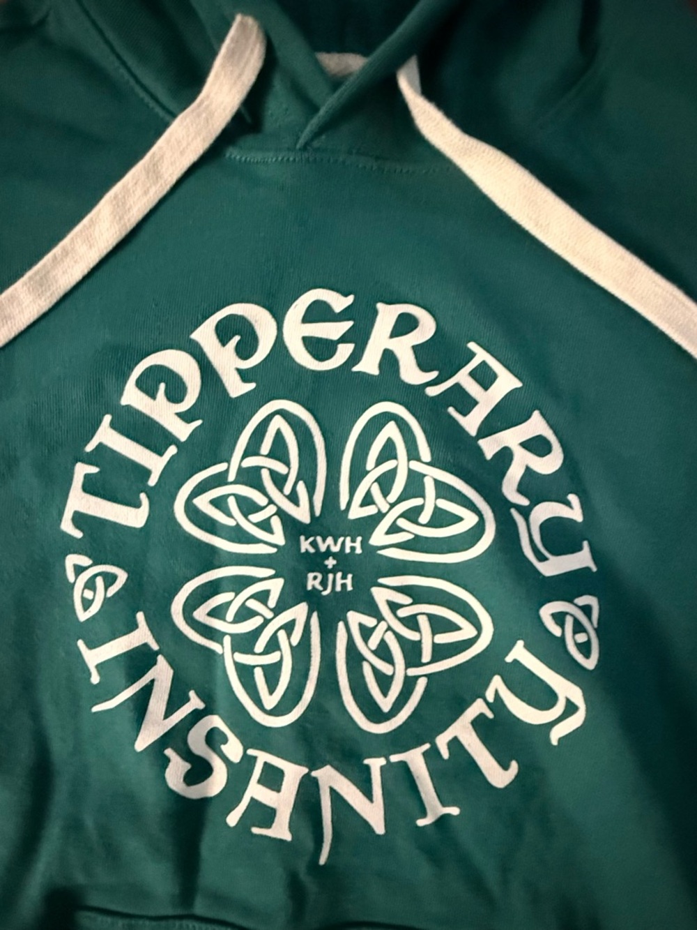 Life Is Good Teal Green Hoodie with Cream Accents - Picture 2 of 7